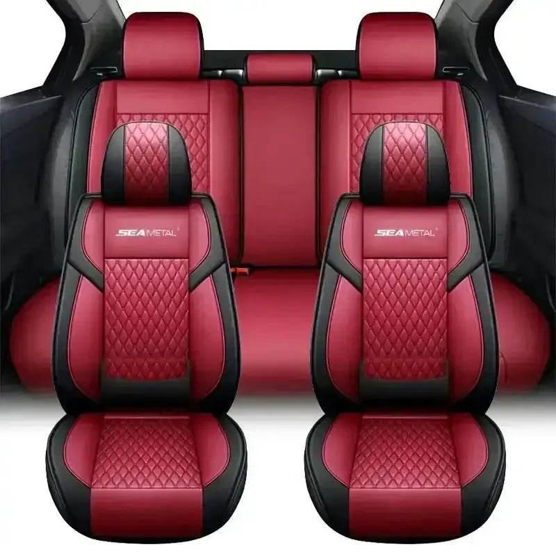 Red and Black Car Seat Cover Set - GiFTiFY