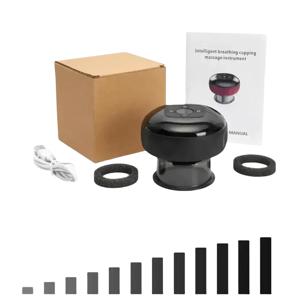 Electric Vacuum Cupping Massager Red Light Heating - GiFTiFY