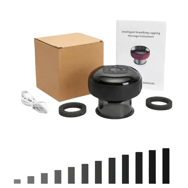 Electric Vacuum Cupping Massager Red Light Heating - GiFTiFY