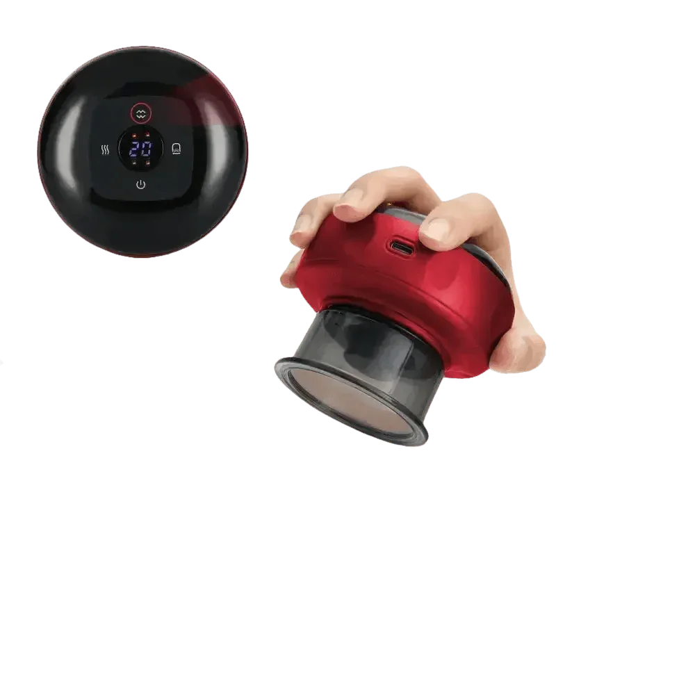 Electric Vacuum Cupping Massager Red Light Heating - GiFTiFY