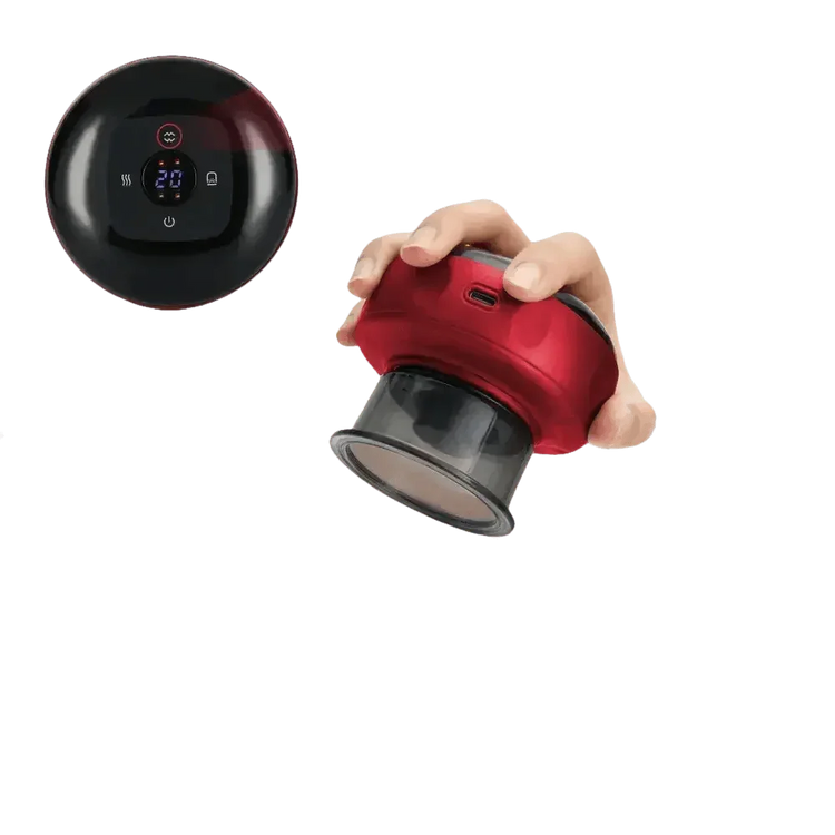 Electric Vacuum Cupping Massager Red Light Heating - GiFTiFY