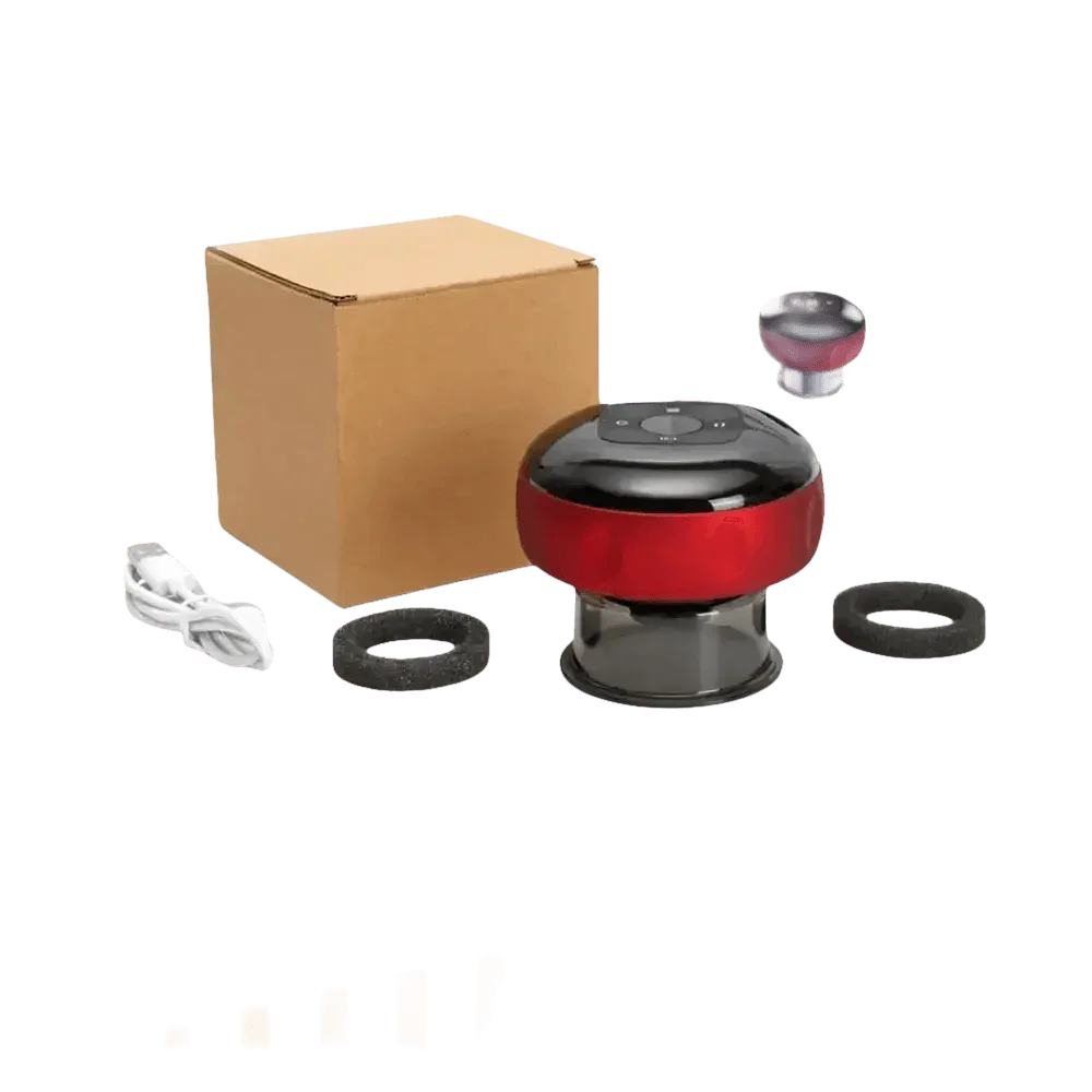 Electric Vacuum Cupping Massager Red Light Heating - GiFTiFY