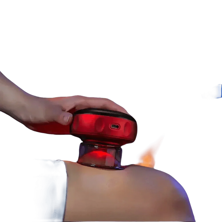 Electric Vacuum Cupping Massager Red Light Heating - GiFTiFY