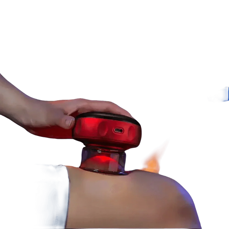 Electric Vacuum Cupping Massager Red Light Heating - GiFTiFY