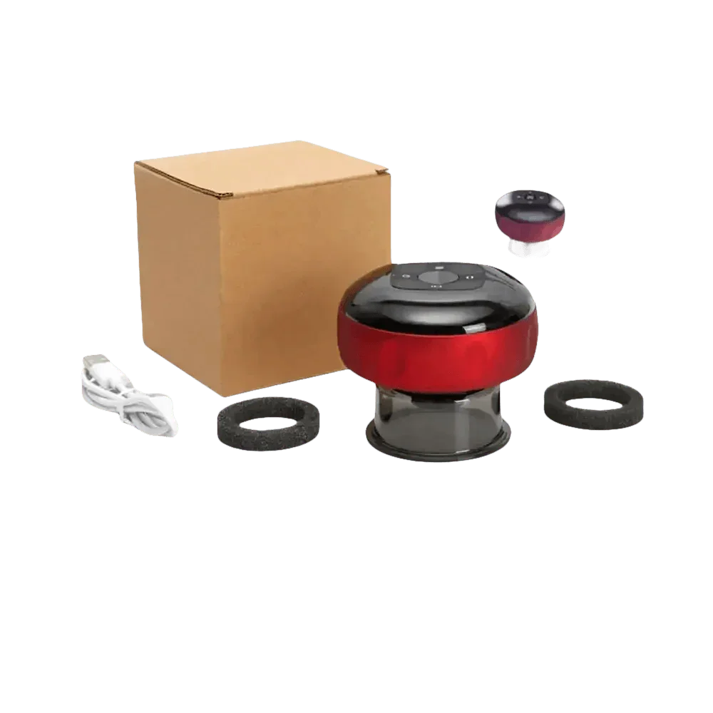 Electric Vacuum Cupping Massager Red Light Heating - GiFTiFY