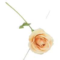 Red Roses in Vase Beautiful Silk Artificial Rose Flowers