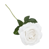 Rosas rojas en jarrón Hermosas rosas artificiales de seda