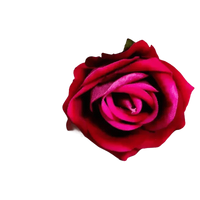 Red Roses in Vase Beautiful Silk Artificial Rose Flowers