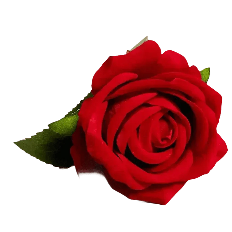 Red Roses in Vase Beautiful Silk Artificial Rose Flowers - GiFTiFY