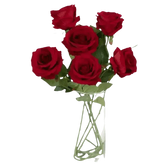 Red Roses in Vase Beautiful Silk Artificial Rose Flowers - GiFTiFY
