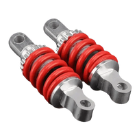 Red Silver Motorcycle Shock Absorber Rear Suspension