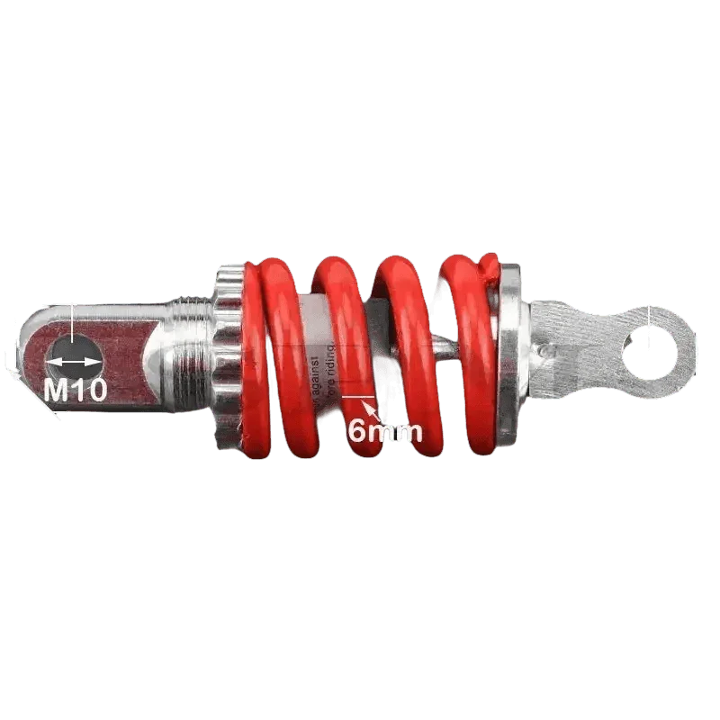 Red Silver Motorcycle Shock Absorber Rear Suspension Shocks by SPZ RACING 2nd Official Store