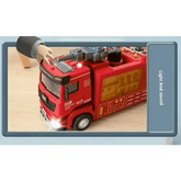 Red Toy Fire Truck with Sprayable Water Tank - GiFTiFY