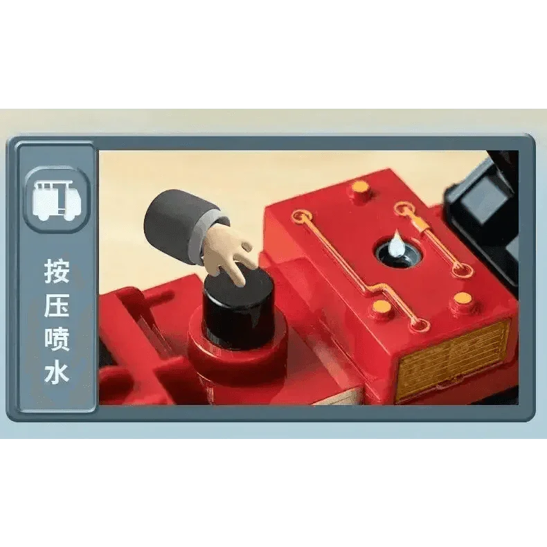 Red Toy Fire Truck with Sprayable Water Tank - GiFTiFY