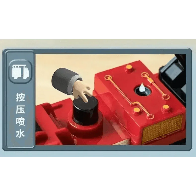 Red Toy Fire Truck with Sprayable Water Tank - GiFTiFY