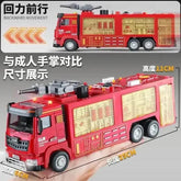 Red Toy Fire Truck with Sprayable Water Tank - GiFTiFY