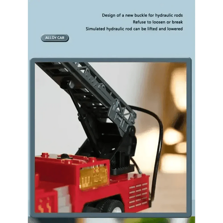 Red Toy Fire Truck with Sprayable Water Tank - GiFTiFY