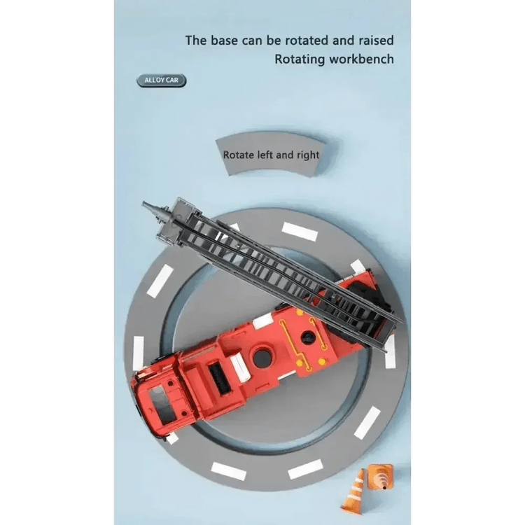 Red Toy Fire Truck with Sprayable Water Tank - GiFTiFY