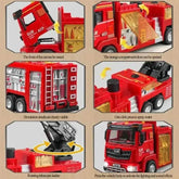 Red Toy Fire Truck with Sprayable Water Tank - GiFTiFY
