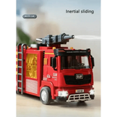 Red Toy Fire Truck with Sprayable Water Tank - GiFTiFY