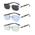 Rimless Sunglasses Rectangle Fashion Popular Women Men Shades Small Square Sun Glasses For Female Male Summer Traveling Oculus - GiFTiFY