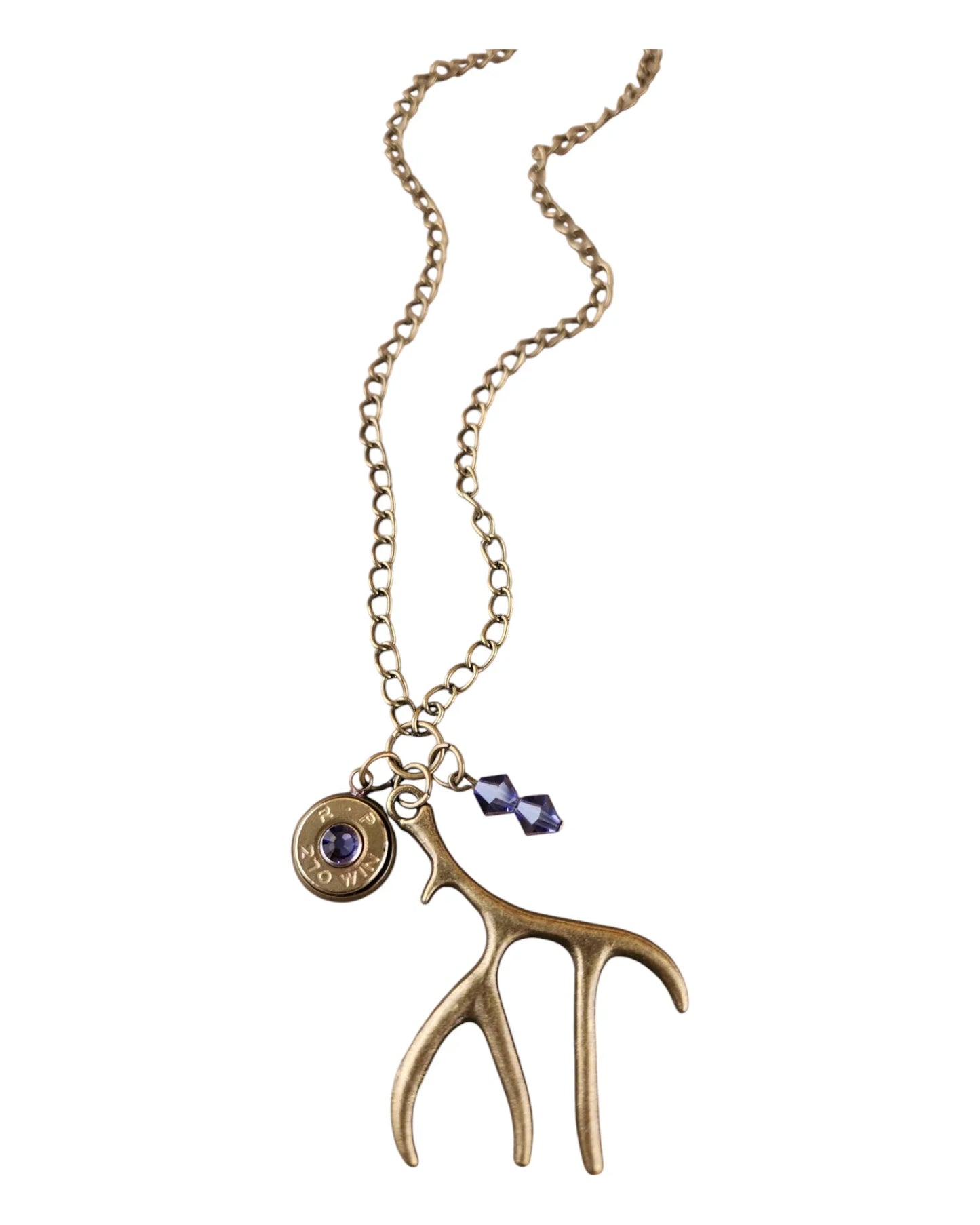 Antler & Head stamp Necklace Sarahs Jewelry Designs