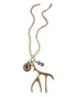Antler & Head stamp Necklace - GiFTiFY