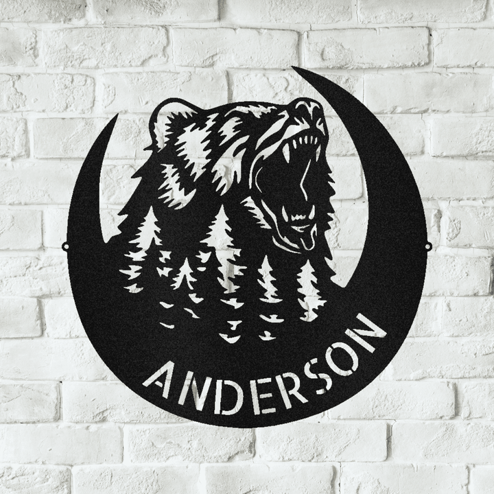Roaring Bear Personalized Gifts - Custom Metal Sign - GiFTiFY