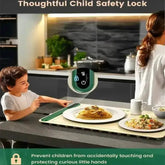 Roll up food heating pad - Level 4 temperature fast heating silicone hot plate, lifting feet to protect the dining table - GiFTiFY