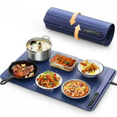 Roll up food heating pad - Level 4 temperature fast heating silicone hot plate, lifting feet to protect the dining table - GiFTiFY