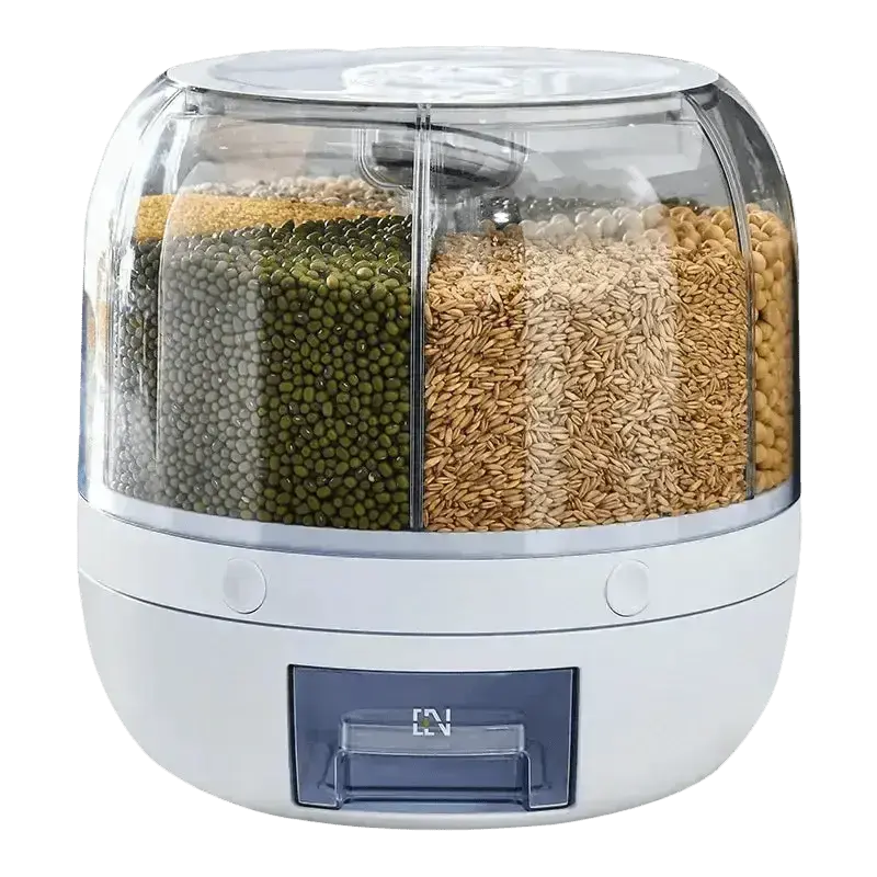 Rotating Rice Dispenser Sealed Dry Cereal - GiFiFY