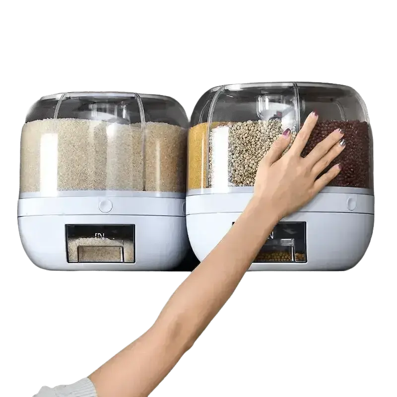 Rotating Rice Dispenser Sealed Dry Cereal - GiFiFY