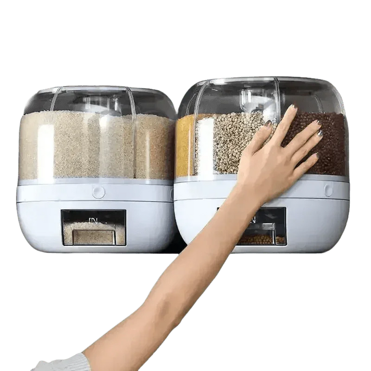 Rotating Rice Dispenser Sealed Dry Cereal - GiFTiFY
