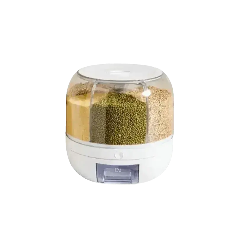Rotating Rice Dispenser Sealed Dry Cereal - GiFiFY