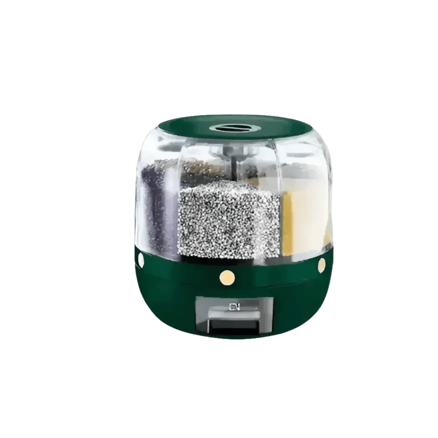 Rotating Rice Dispenser Sealed Dry Cereal Ceral Rice Dispencers by QUANGE Smart Home Official Store