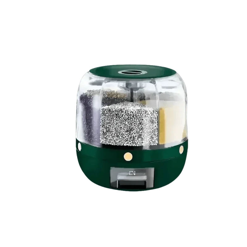 Rotating Rice Dispenser Sealed Dry Cereal Ceral Rice Dispencers by QUANGE Smart Home Official Store