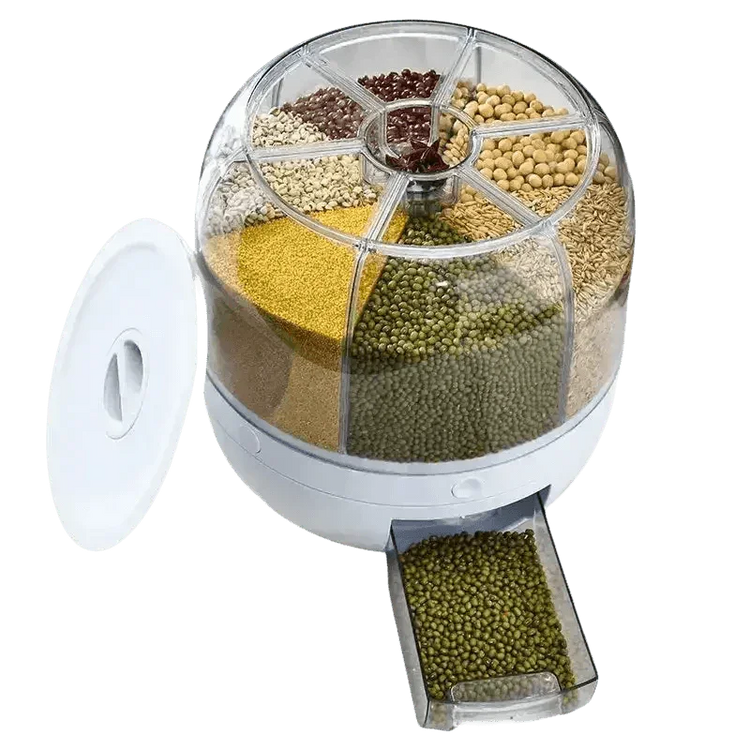 Rotating Rice Dispenser Sealed Dry Cereal - GiFTiFY