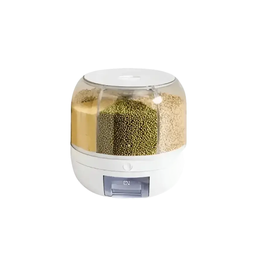 Rotating Rice Dispenser Sealed Dry Cereal - GiFiFY