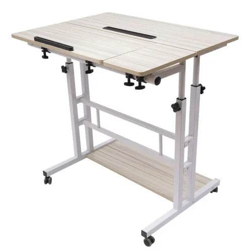 Mobile Standing Desk Adjustable Stand Up Laptop Desk Workstation for Home Office - GiFTiFY