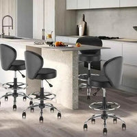 Hydraulic Spa Salon Chair with Backrest & Footrest