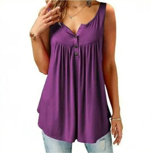 Plus Size V Neck tee Short Sleeve Summer Tee for Women - GiFTiFY