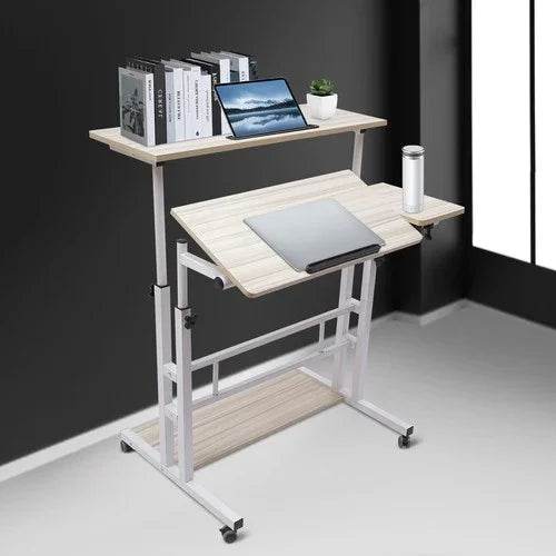 Mobile Standing Desk Adjustable Stand Up Laptop Desk Workstation for Home Office - GiFTiFY