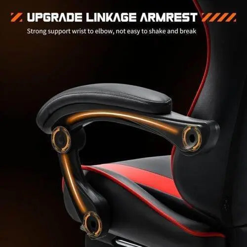 Ergonomic PU Leather Gaming Chair - Adjustable & Stylish - GiFTiFY