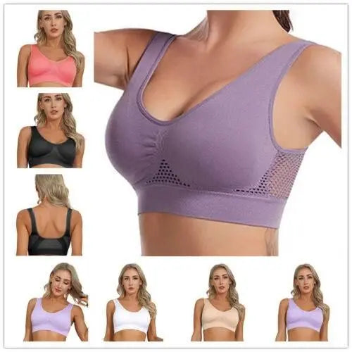 US Women's Sexy Sports Bras Workout Running Yoga Tank Tops Active workout Bra Sports Bras by Zopi