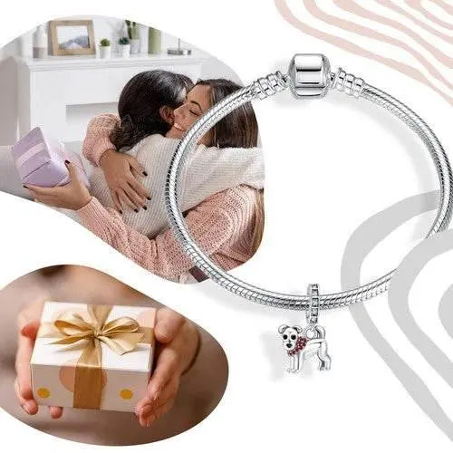 S925 Dog Animal Dangle Charm For Women Jewelry Bracelet Necklace Accessories S925 dog charm - GiFTiFY