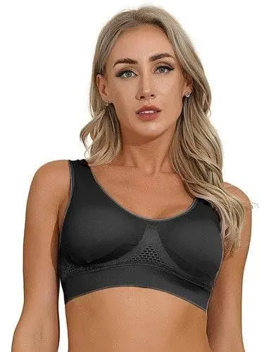 US Women's Sexy Sports Bras Workout Running Yoga Tank Tops Active workout Bra Sports Bras by Zopi