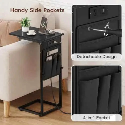 End Table with Charging Station - GiFTiFY