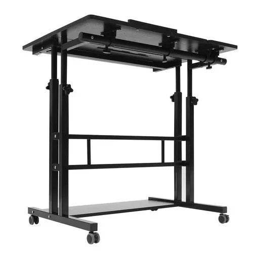 Mobile Standing Desk Adjustable Stand Up Laptop Desk Workstation for Home Office - GiFTiFY