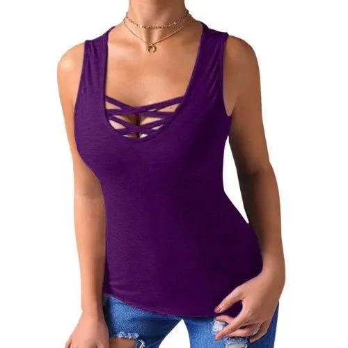 Sexy Summer Sleeveless Casual Blouse for Women - GiFTiFY