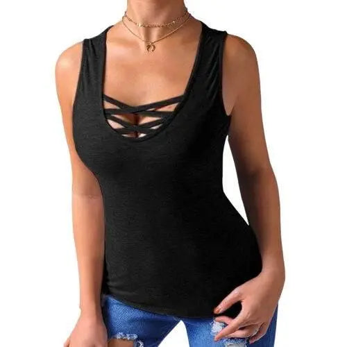 Sexy Summer Sleeveless Casual Blouse for Women - GiFTiFY